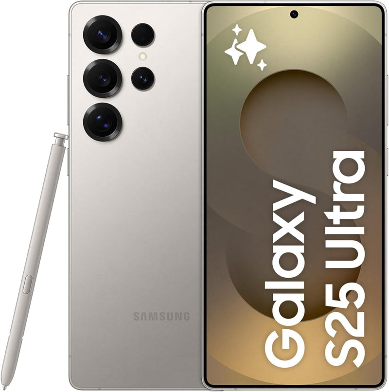 Samsung Galaxy S25 Ultra 5G (Titanium, 12GB RAM, 512GB Storage) | Ultimate AI Smartphone, 200MP Camera, S Pen Included