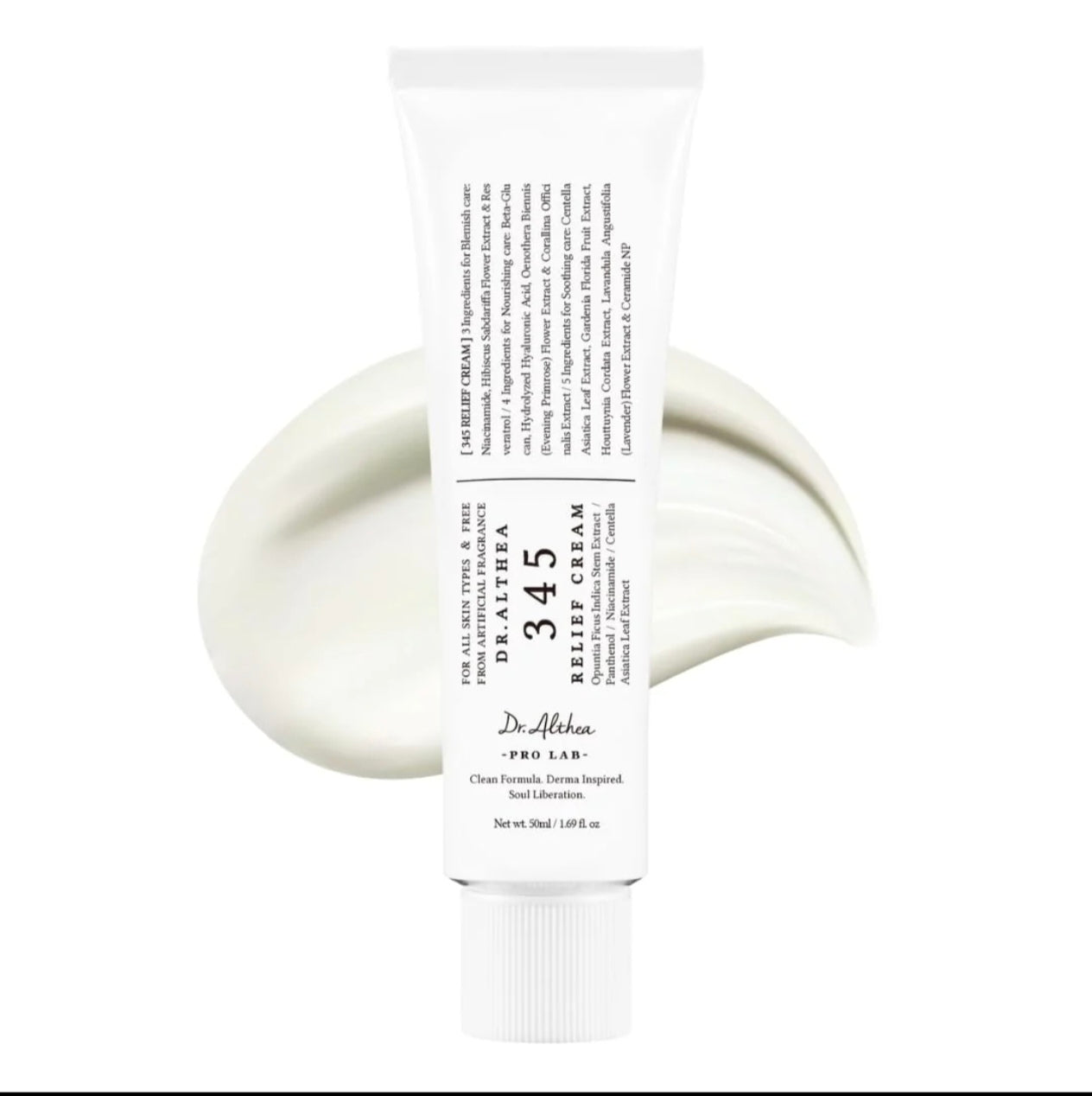 Dr. Althea 345 Relief Cream (Pack of 2 Bundle)Blemish Care (3 Ingredients): Niacinamide, Hibiscus Sabdariffa Flower Extract, and Resveratrol.
Nourishing Care (4 Ingredients): Beta-Glucan, Hydrolyzed Hyaluronic Acid, Oenothera Biennis (Evening Primrose)